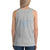 Women's Sleeveless T-Shirt- THE POWER OF THE CROSS - Athletic Heather / XS