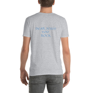 Men's T-Shirt Short-Sleeve- DEAR JESUS YOU ROCK - Sport Grey / S
