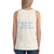 Women's Sleeveless T-Shirt- HIS BLOOD BREAKS THE CHAINS - Oatmeal Triblend / XS