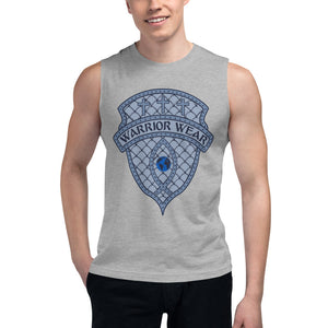 Men's Sleeveless Shirt- HE BRINGS LIGHT TO THE DARKNESS - Athletic Heather / S