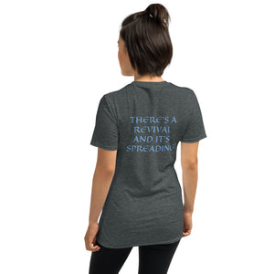 Women's T-Shirt Short-Sleeve- THERE'S A REVIVAL AND IT'S SPREADING - Dark Heather / S