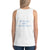 Women's Sleeveless T-Shirt- MY ROCK AND REDEEMER - White / XS