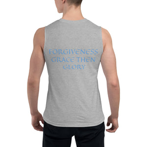 Men's Sleeveless Shirt- FORGIVENESS GRACE THEN GLORY - 