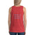 Women's Sleeveless T-Shirt- THERE IS A PEACE IN GOD - Red Triblend / XS