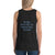 Women's Sleeveless T-Shirt- BURN BRIGHTER THAN THE DAWN - Charcoal-black Triblend / XS