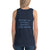 Women's Sleeveless T-Shirt- THERE'S A REVIVAL AND IT'S SPREADING - Navy / XS