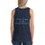 Women's Sleeveless T-Shirt- COME CLAIM YOUR FORGIVENESS - Navy / XS