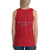 Women's Sleeveless T-Shirt- GOD HAS MY BACK - Red / XS