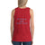 Women's Sleeveless T-Shirt- MY ROCK AND REDEEMER - Red / XS