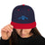 Women's Snapback Hat - Navy/ Red