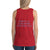 Women's Sleeveless T-Shirt- KNEEL TO GOD STAND FOR THE FLAG - Red / XS
