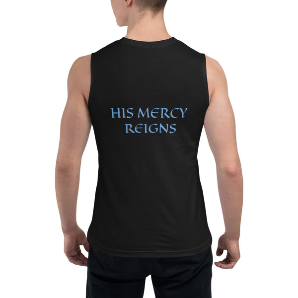 Men's Sleeveless Shirt- HIS MERCY REIGNS - 