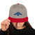 Women's Snapback Hat - Heather Grey/ Red