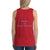 Women's Sleeveless T-Shirt- THERE IS REDEMPTION - Red / XS