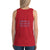 Women's Sleeveless T-Shirt- THERE IS FREEDOM IN JESUS - Red / XS