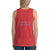 Women's Sleeveless T-Shirt- WORTHY IS THE LAMB - Red Triblend / XS