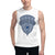 Men's Sleeveless Shirt- LET OUR UNITY BEGIN WITH GOD - White / S