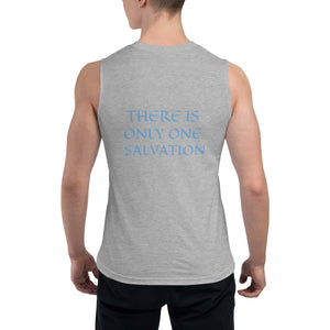 Men's Sleeveless Shirt- THERE IS ONLY ONE SALVATION - 