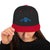Women's Snapback Hat - Black/ Red