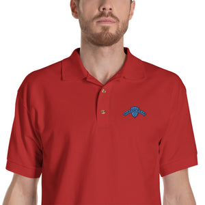 Men's Embroidered Polo Shirt - Red / S