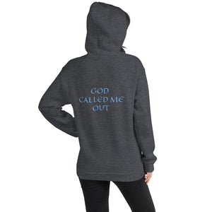 Women's Hoodie- GOD CALLED ME OUT - Dark Heather / S