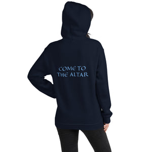 Women's Hoodie- COME TO THE ALTAR - Navy / S