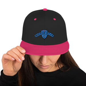 Women's Snapback Hat - Black/ Neon Pink