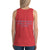 Women's Sleeveless T-Shirt- FORGIVENESS GRACE THEN GLORY - Red Triblend / XS